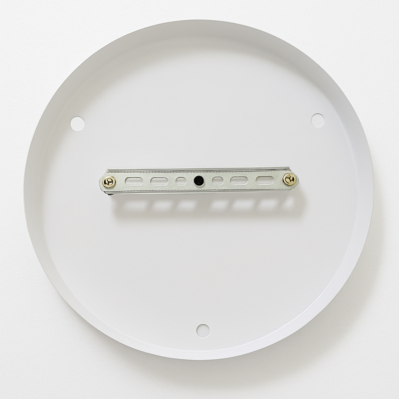 Round base mounting bracket demonstrating clean cable management for multiple pendants