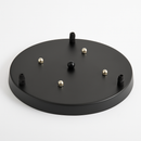 Support socle rond suspension jusqu'à 5 trous (noir ou blanc)