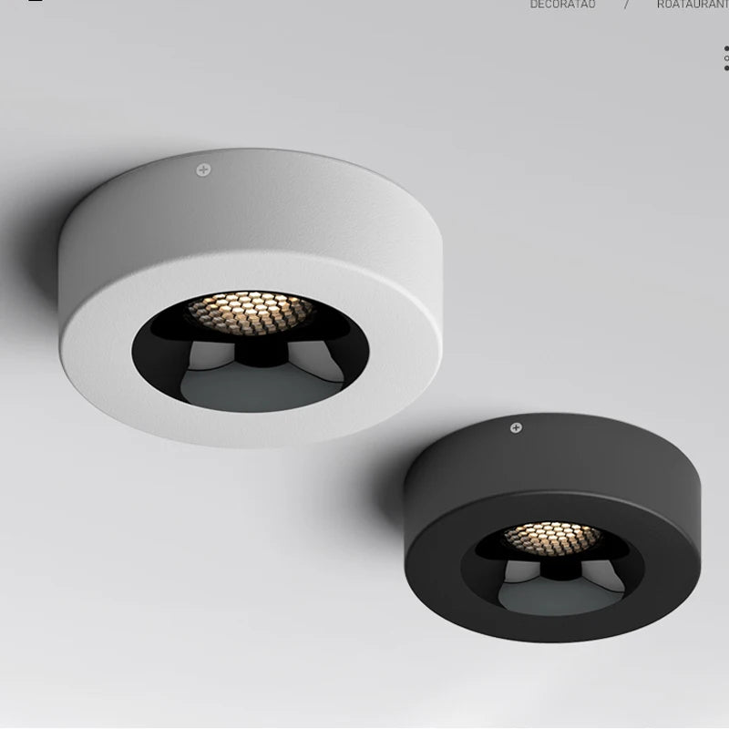 Surface Monté LED Downlight 9W Cob Plafonniers LED Spots Plafonniers Éclairage BLANC