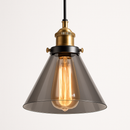 Suspension avec abat-jour en verre Loft