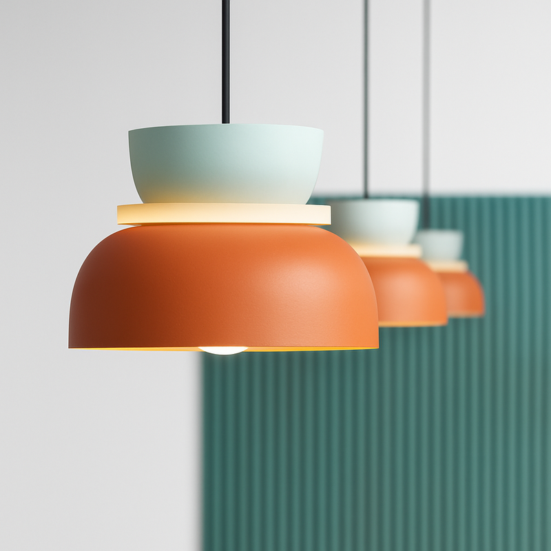 Makazon Colorful Pendant Light in Playful Shapes