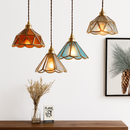 suspension conique en verre Style japonais Vintage