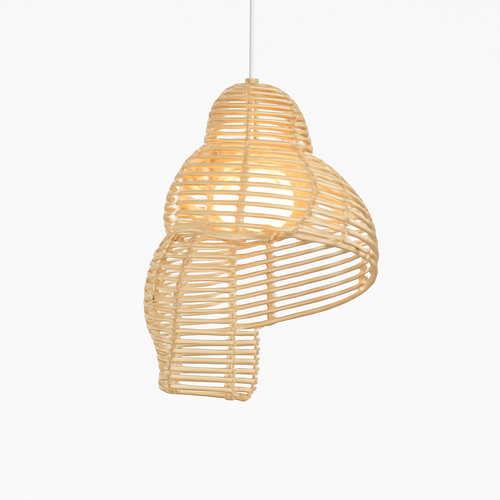 Suspension coquillage spirale en bois Pastoral - vue 7 sur 8