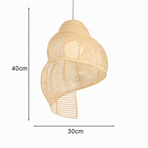 Suspension coquillage spirale en bois Pastoral - vue 8 sur 8