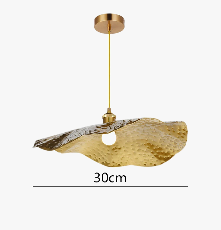 Suspension moderne en forme de feuille de lotus personnalisable en cristal Suspension moderne en forme de feuille de lotus personnalisable en cristal