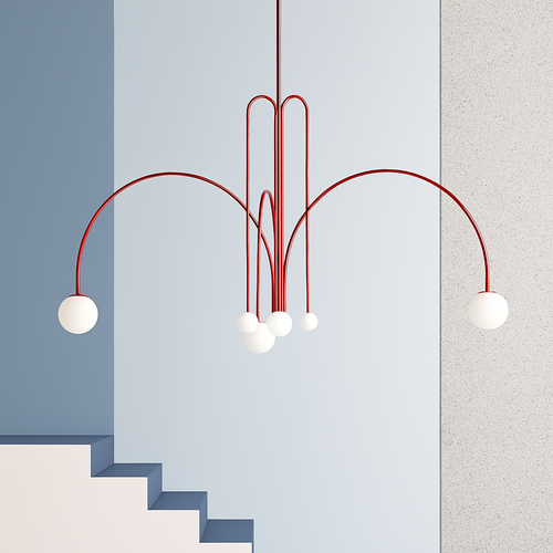 suspension créative en verre pour décoration intérieure moderne - vue 3 sur 12