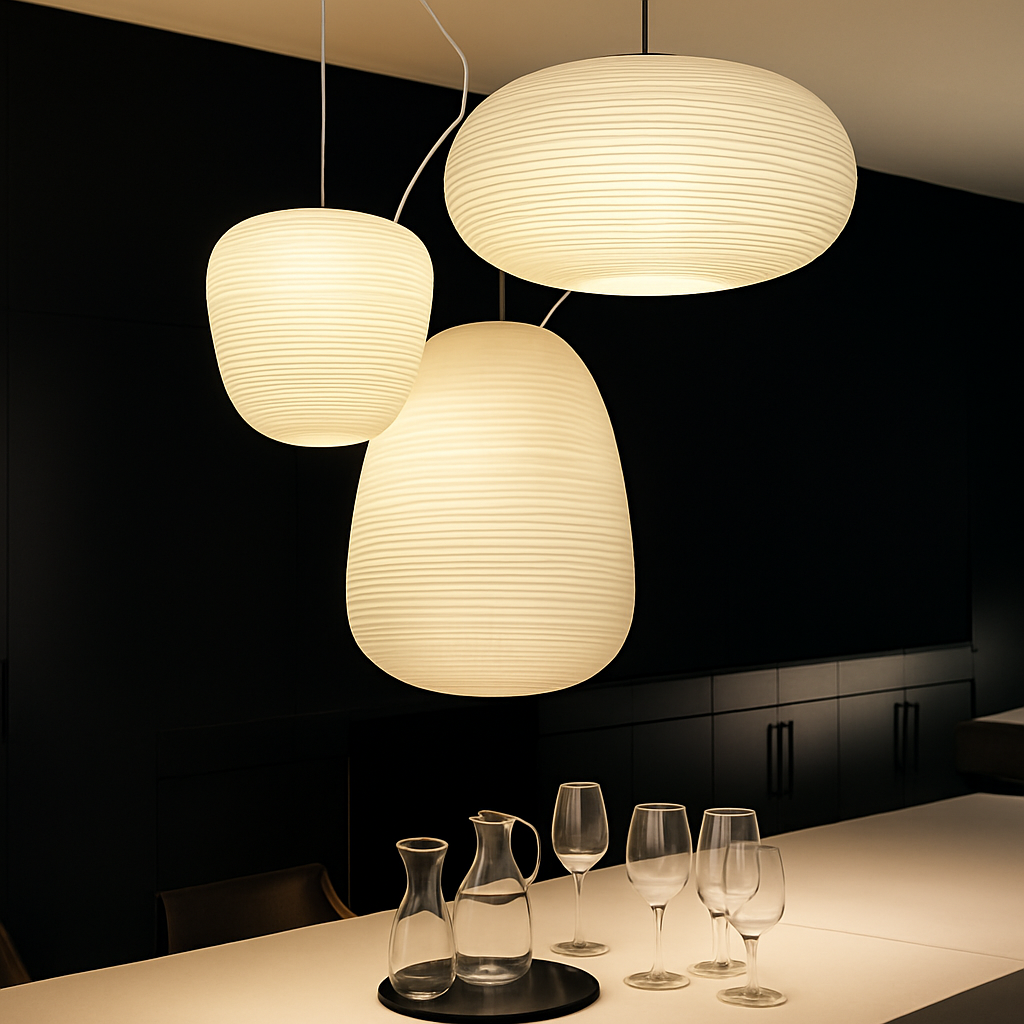 suspension créative en verre pour décoration intérieure moderne - vue 4 sur 9