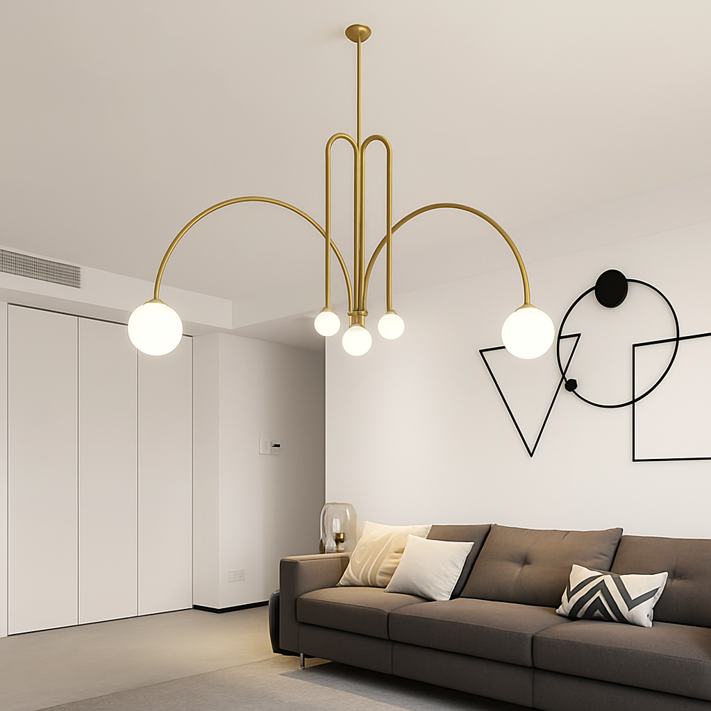 suspension créative en verre pour décoration intérieure moderne - vue 5 sur 12