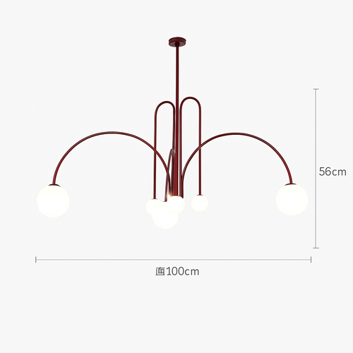 suspension créative en verre pour décoration intérieure moderne - vue 8 sur 12