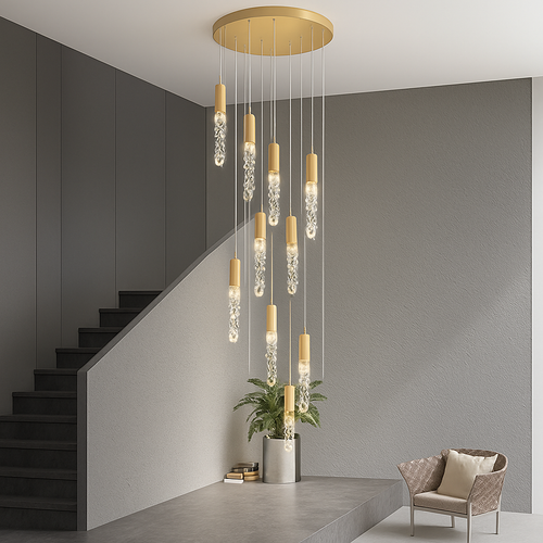 Suspension d'escalier en cristal - vue 5 sur 18