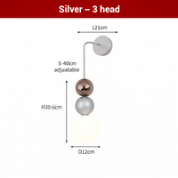 suspension danoise led boule lumineuse pour décoration intérieure