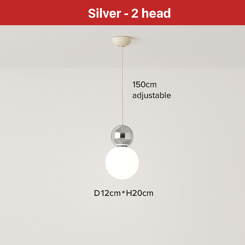 suspension danoise led boule lumineuse pour décoration intérieure - vue 11 sur 29