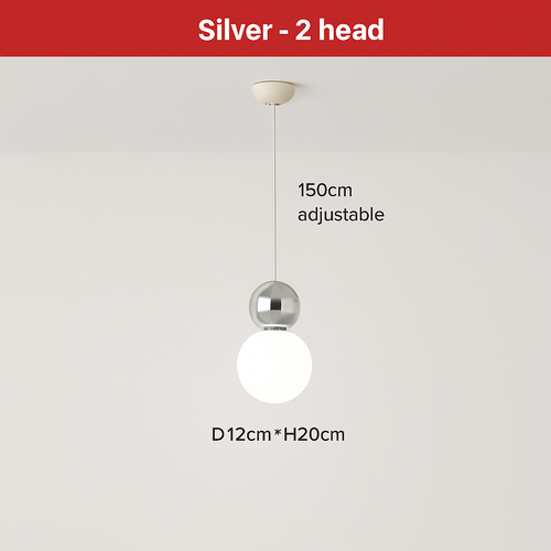 suspension danoise led boule lumineuse pour décoration intérieure