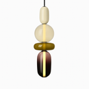 Suspension design en verre style pierres semi-précieuses Nemy