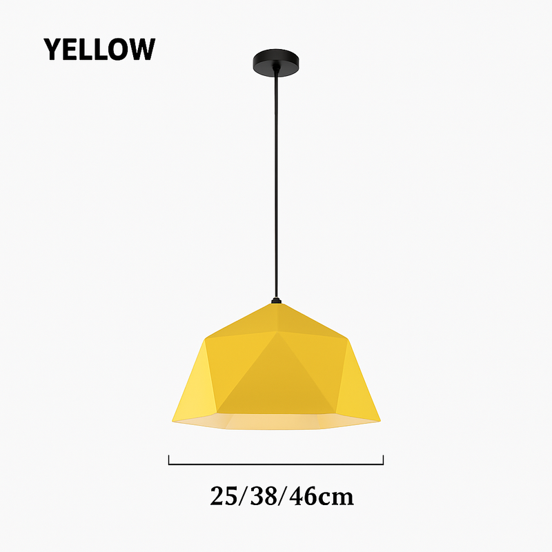 Suspension design géométrique polygonale de couleur Diamond