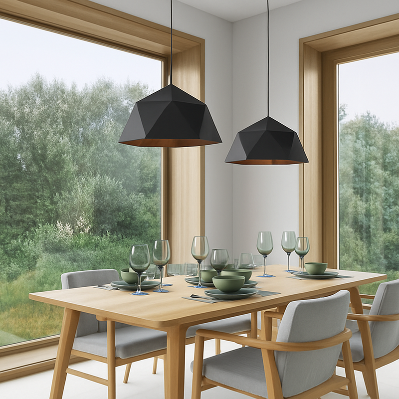 Suspension design géométrique polygonale de couleur Diamond