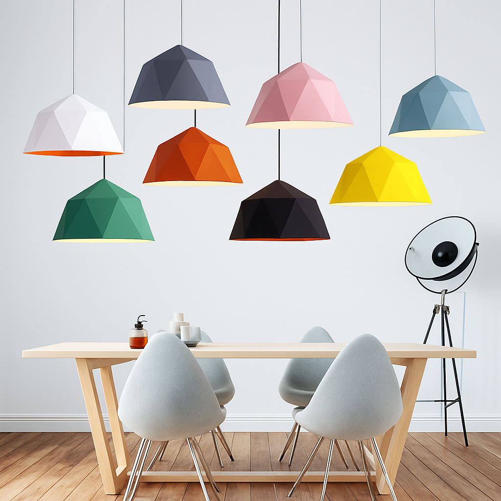 Suspension design géométrique polygonale de couleur Diamond - vue 5 sur 13