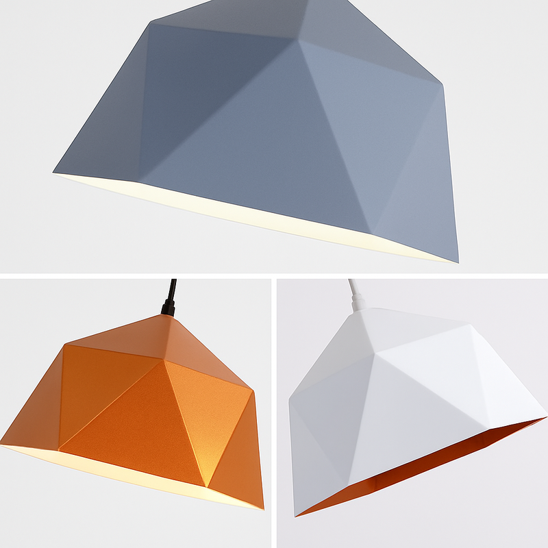 Suspension design géométrique polygonale de couleur Diamond