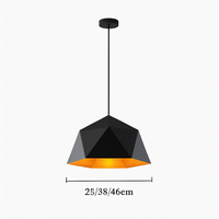 Suspension design géométrique polygonale de couleur Diamond