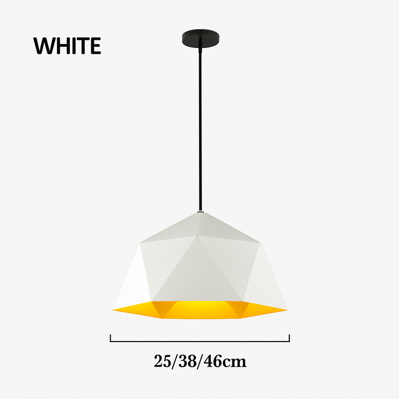 Suspension design géométrique polygonale de couleur Diamond