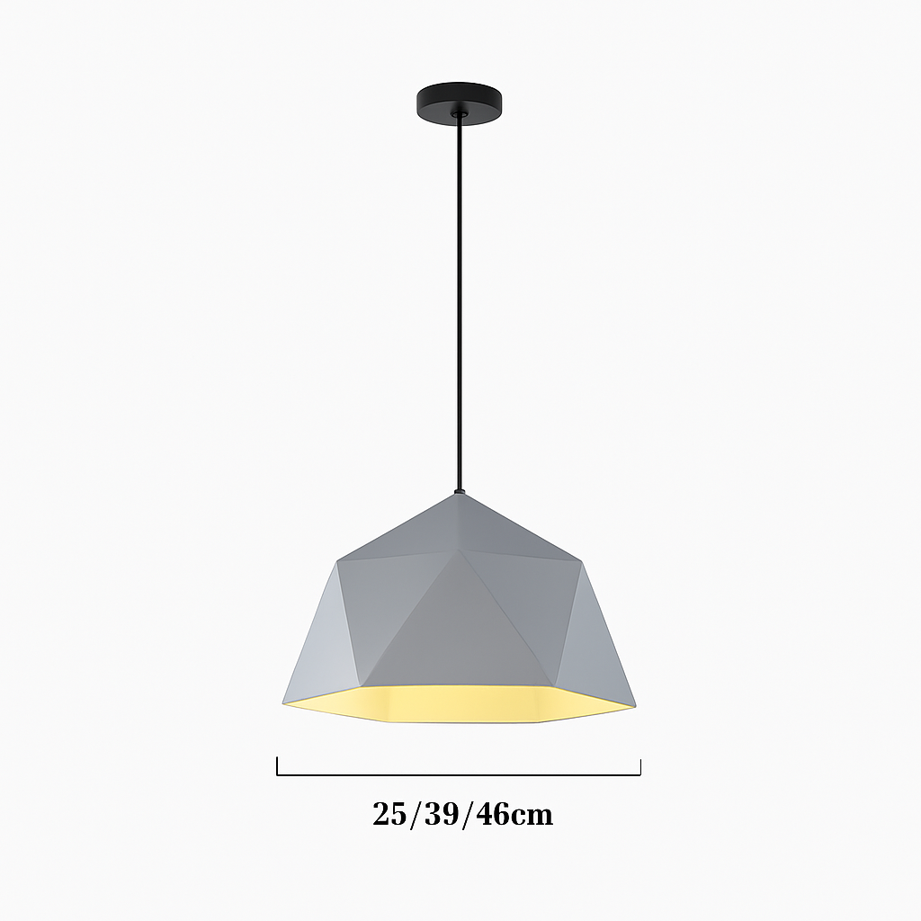 Suspension design géométrique polygonale de couleur Diamond - vue 9 sur 13