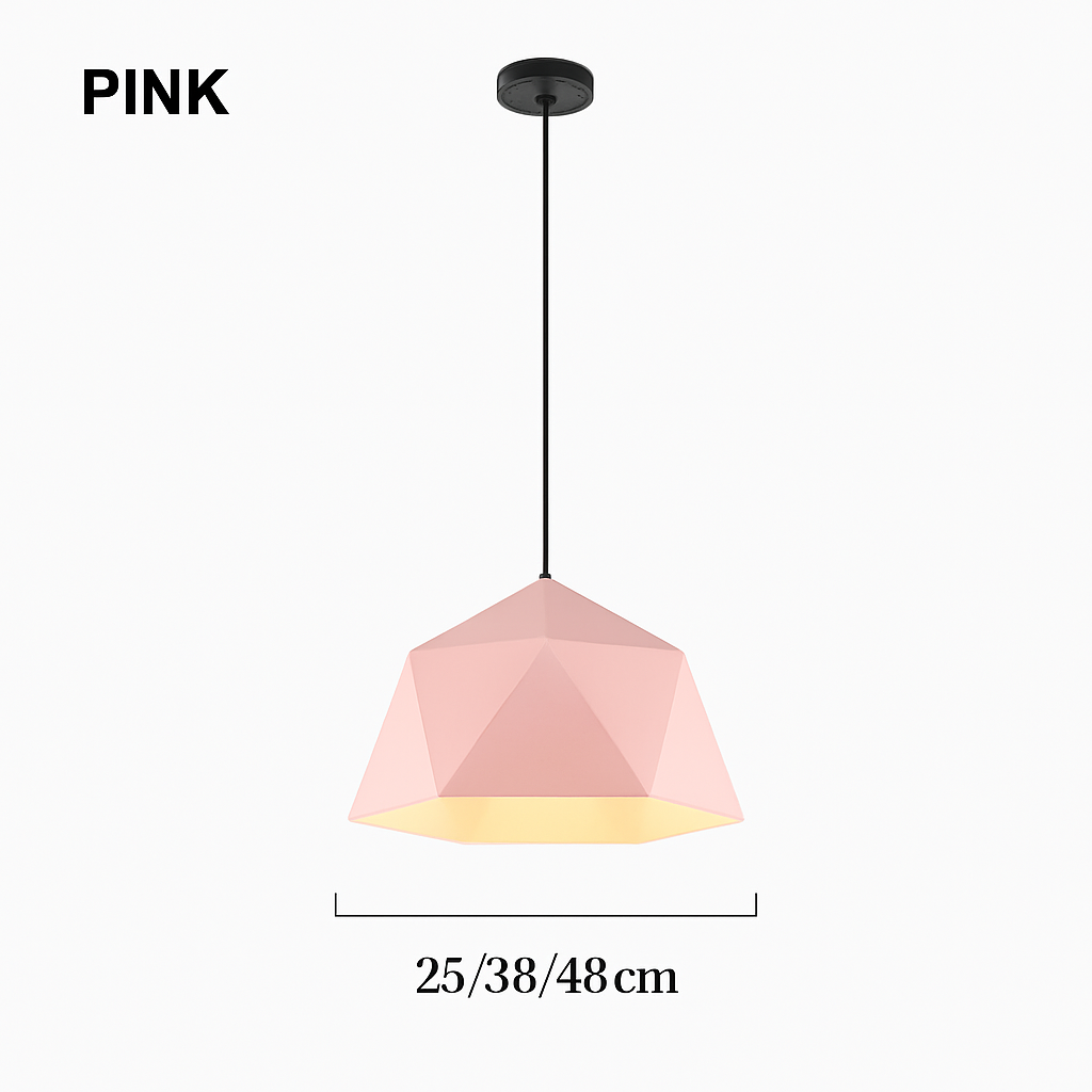 Suspension design géométrique polygonale de couleur Diamond - vue 10 sur 13
