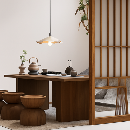 Suspension design grise à vent silencieux japonais - vue 5 sur 8