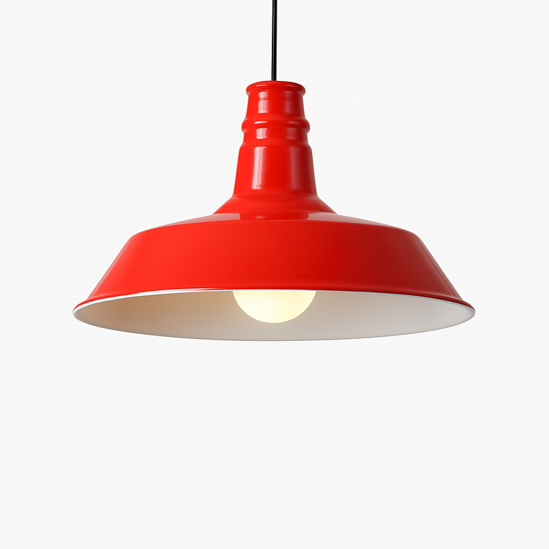Suspension design LED avec abat-jour macaron coloré Loft