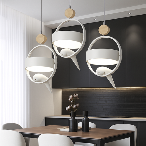 Suspension design LED avec petit oiseau suspendu Bessie - vue 4 sur 10