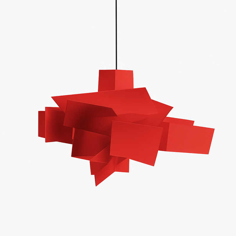 Suspension design LED avec plusieurs plaques colorées Italian Lofty