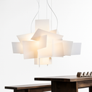 Suspension design LED avec plusieurs plaques colorées Italian Lofty