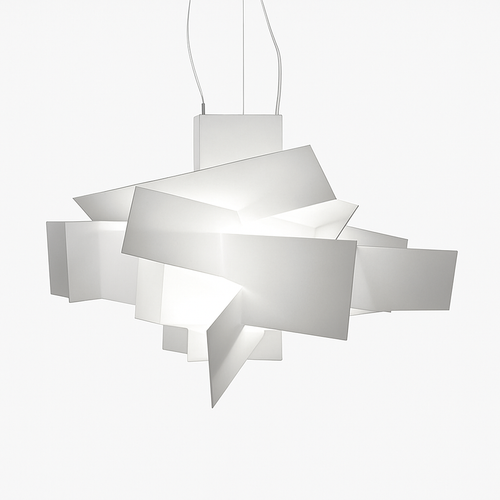 Suspension design LED avec plusieurs plaques colorées Italian Lofty