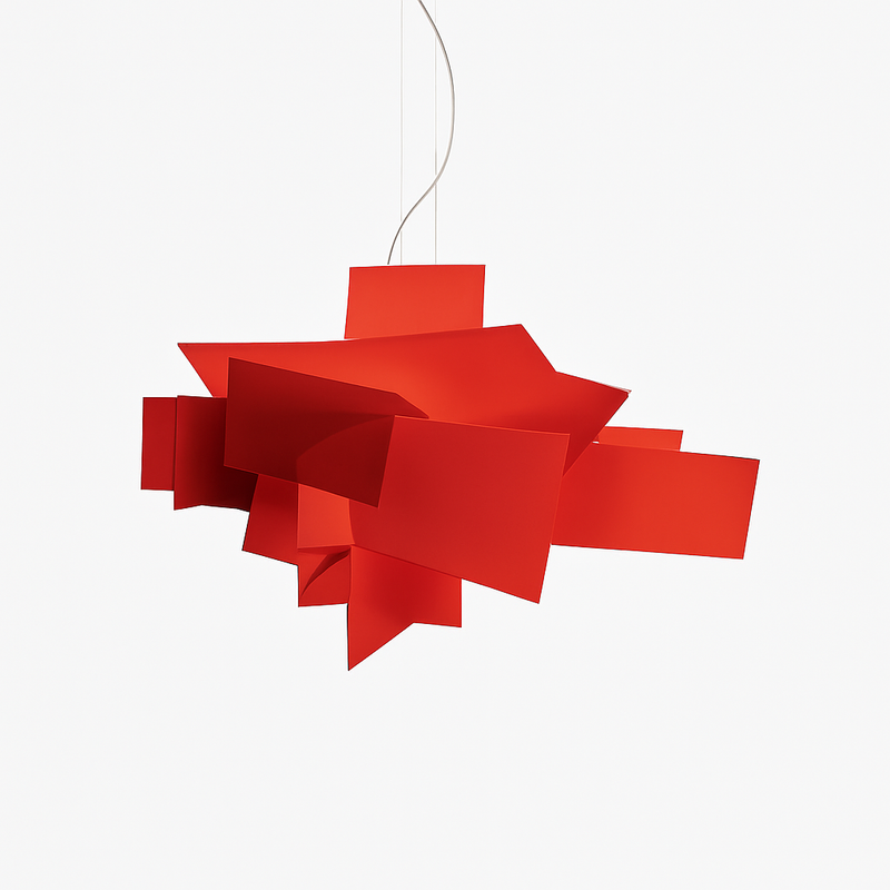 Suspension design LED avec plusieurs plaques colorées Italian Lofty