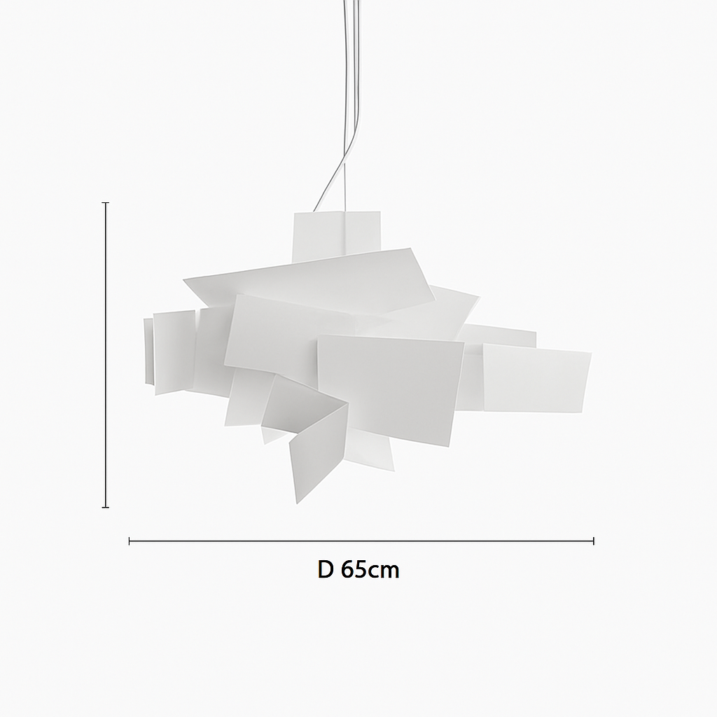 Suspension design LED avec plusieurs plaques colorées Italian Lofty