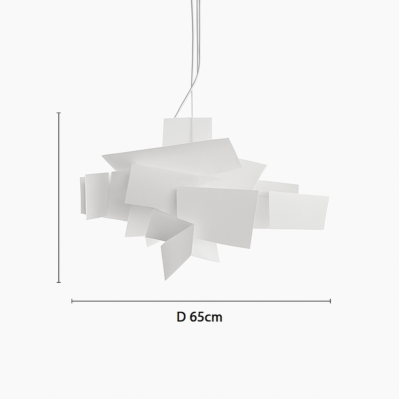 Suspension design LED avec plusieurs plaques colorées Italian Lofty