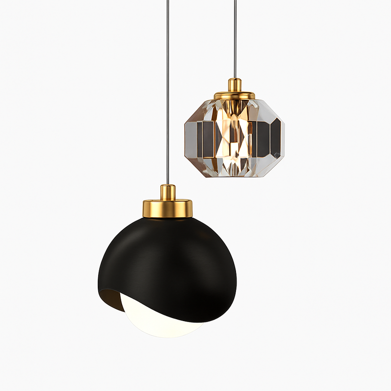 Suspension design LED à double sources lumineuses Thea
