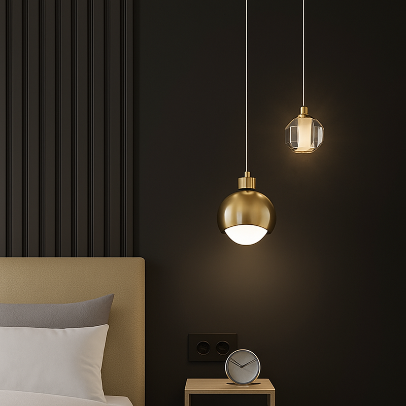 Suspension design LED à double sources lumineuses Thea