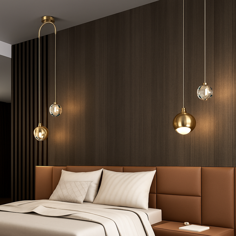 Suspension design LED à double sources lumineuses Thea