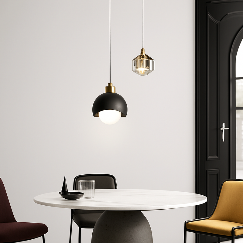 Suspension design LED à double sources lumineuses Thea