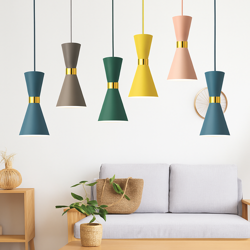 Suspension design LED en aluminium Funnel - vue 3 sur 16