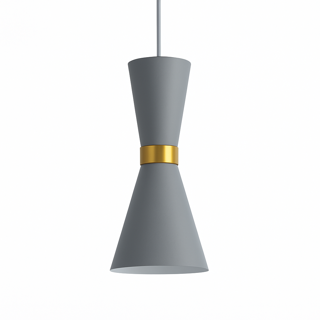 Suspension design LED en aluminium Funnel - vue 3 sur 16