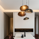 Suspension design à LED en verre soufflé style hang
