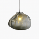 Suspension design à LED en verre soufflé style hang
