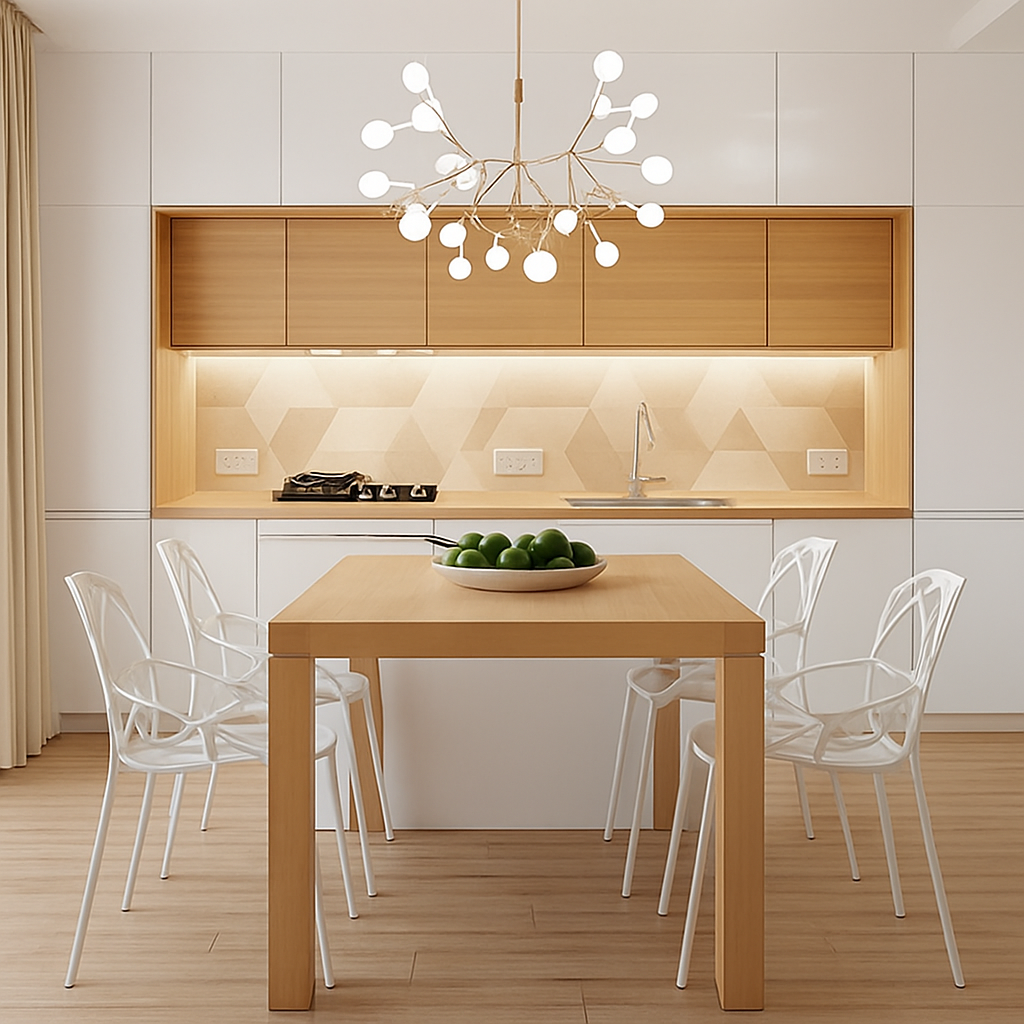 Suspension design moderne LED arbre couleur cuivré ou noir Home - vue 5 sur 13