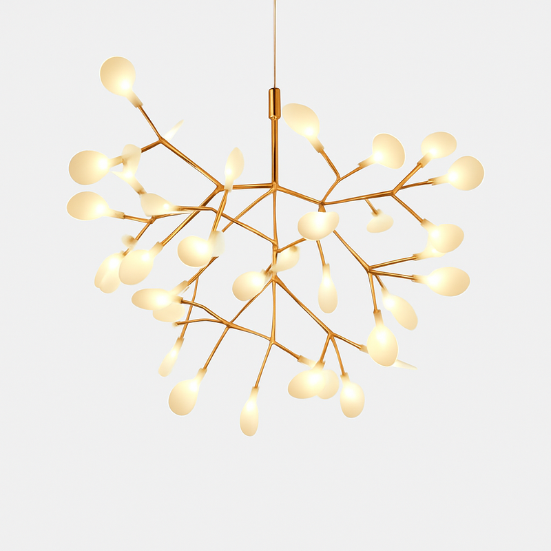 Suspension design moderne LED arbre couleur cuivré ou noir Home