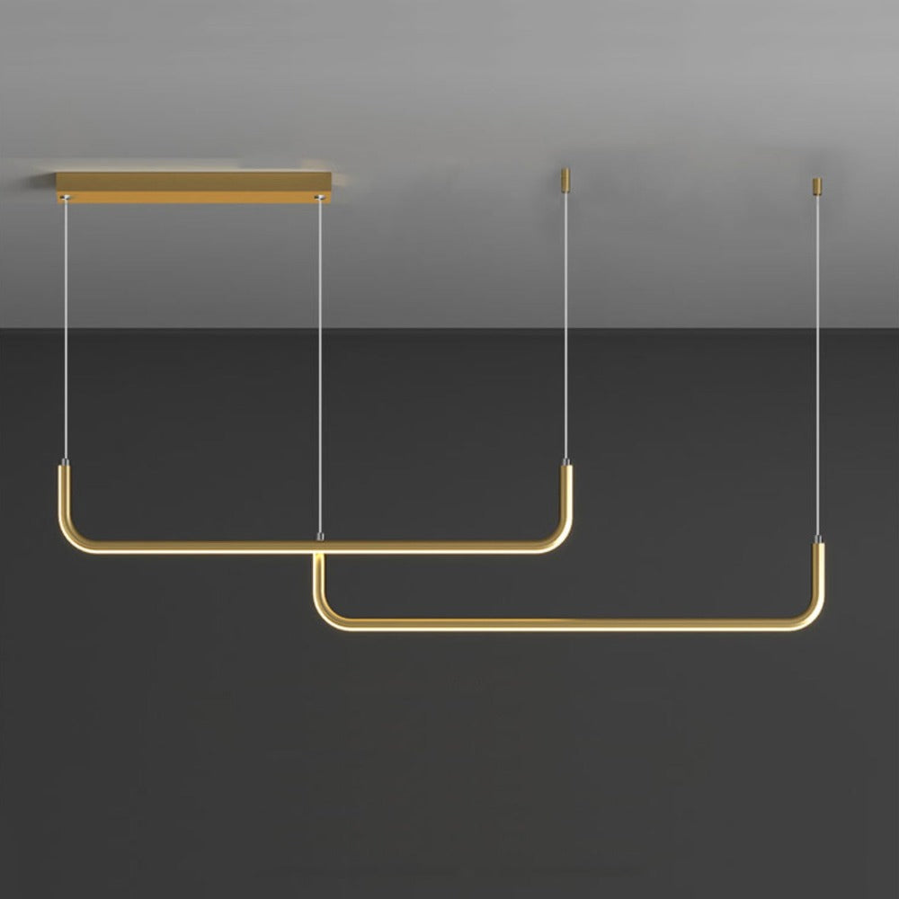 Suspension design moderne LED en aluminium style Hang - vue 12 sur 12