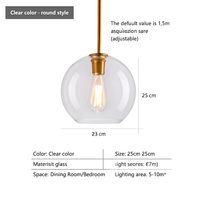 suspension design nordique en verre pour intérieur élégant