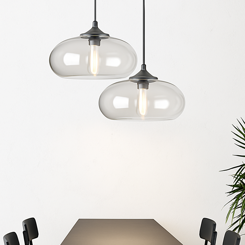 Suspension design ovale en verre Ball