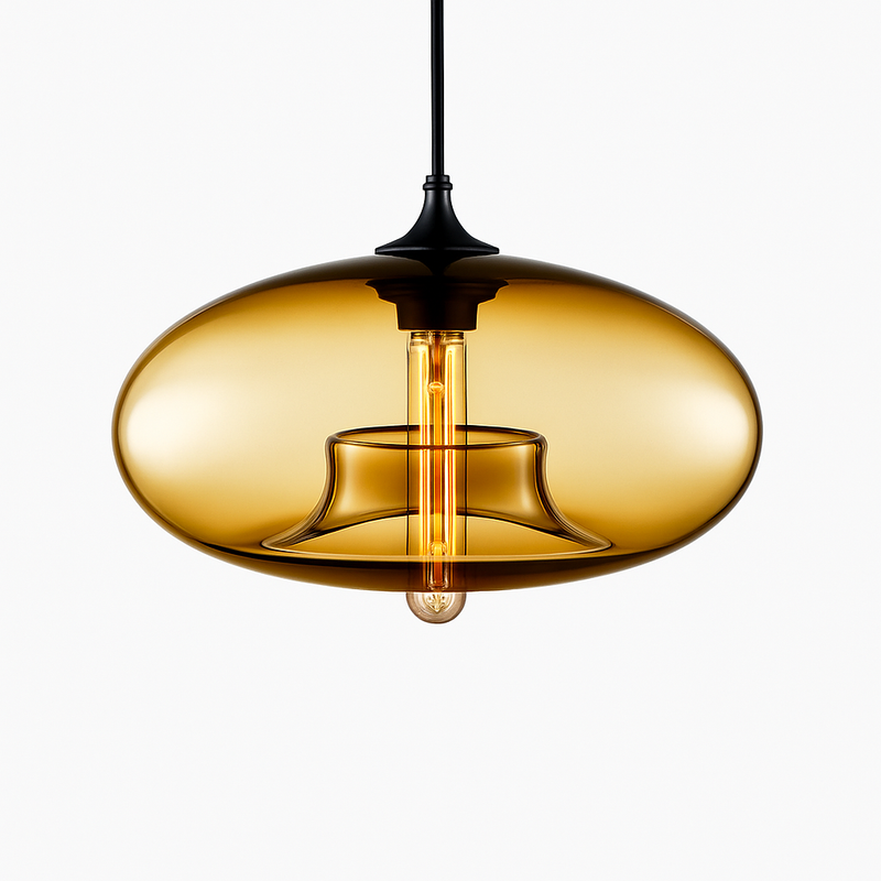 Suspension design ovale en verre Ball