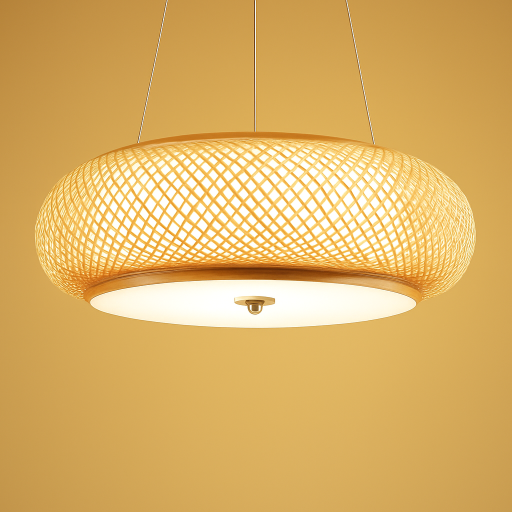 suspension en bambou style japonais modernes - vue 4 sur 10